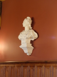 A bust of Marianne (a national symbol of France)